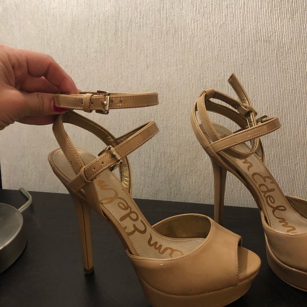 Sam Edelman Nude ankle strap